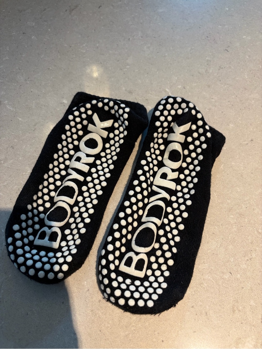 Black Non-Slip Grip Pilates Bodyrok Socks